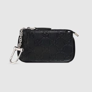 Gucci Signature Leather Key/Coin Pouch